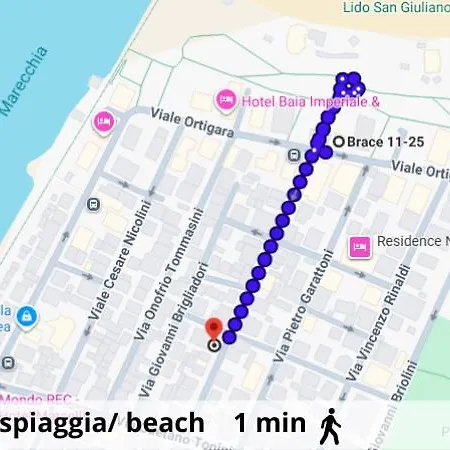 Appartamento Blu Mare Loft - 10 Min Fiera - Parcheggio Privato *